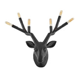 Stag Large Six Light Sconce - Black - by Hinkley