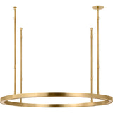 Stagger Chandelier — Medium, Hand Rubbed Antique Brass