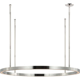 Stagger Chandelier — Medium, Polished Stainless Steel