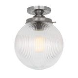 Stanley Globe Ceiling Light - Antique Silver