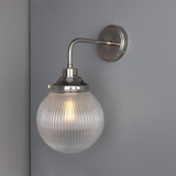 Stanley Holophane Wall Light - Antique Silver