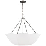Stassi Chandelier Medium Aged Iron By Visual Comfort Studio - Side View