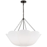 Stassi Chandelier Medium Aged Iron By Visual Comfort Studio