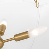 Stassi Chandelier Medium Burnished Brass By Visual Comfort Studio - Detailed View