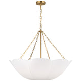 Stassi Chandelier Medium Burnished Brass By Visual Comfort Studio - Side View