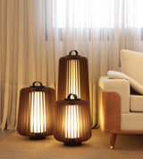 Stecche Di Legno 3036-38 Floor Lamp By Accord, Color: Imbuia, Louro Freijo, Teak, American Walnut, Maple, Charcoal, Sand, Organic Black, Organic White, Organic Cappuccino, Organic Gold, Organic Lead Grey, Size: Small, Large, ,| Casa Di Luce Lighting