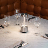 Steel Takeout-Portable Table Lamp by Buster and Punch in Base Details in Dining Area