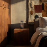 Steel Takeout-Portable Table Lamp by Buster and Punch in Base Details in Bedroom