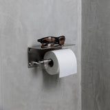 Steel Toilet Roll Holder-With Shelf-Cast by Buster and Punch