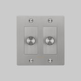 Steel with Logo 2G Dimmer-LED-Cross by Buster and Punch