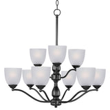 Stefan Multi-Tier Chandelier Black by Maxim Lighting