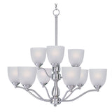 Stefan Multi-Tier Chandelier Satin Nickel by Maxim Lighting