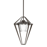 Stellar Large Outdoor Pendant Semi Flush Coastal Bronze By Hubbardton Forge