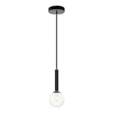 Stellar Pendant 4 Inch Black Clear