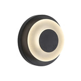 Stephord Outdoor Wall Light — Black/Frosted Glass