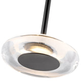 Stephord Pendant Light Black Clear Glass By Kuzco Detailed View