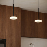 Stephord Pendant Light Black Frosted Glass By Kuzco Lifestyle View