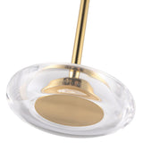 Stephord Pendant Light Metallic Brass Clear Glass By Kuzco Detailed View