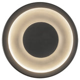 Stephord Wall Sconce Black Clear Glass By Kuzco Front View