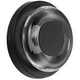 Stephord Wall Sconce Black Clear Glass By Kuzco Side View