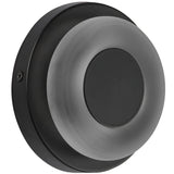 Stephord Wall Sconce Black Frosted Glass By Kuzco Side View 2