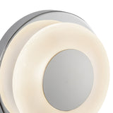 Stephord Wall Sconce Chrome Frosted Glass By Kuzco Detailed View