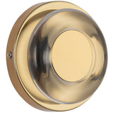 Stephord Wall Sconce Metallic Brass Clear Glass By Kuzco Detailed View 1