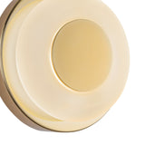Stephord Wall Sconce Metallic Brass Frosted Glass By Kuzco Detailed View 1