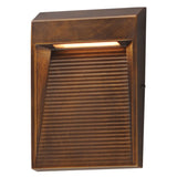 Steppes LED Outdoor Wall Sconce Medium Antique Bronze By ET2 With Light