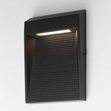 Steppes LED Outdoor Wall Sconce Medium Black By ET2 With Light