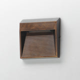 Steppes LED Outdoor Wall Sconce Small Antique Bronze By ET2 Side View