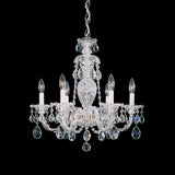 STERLING CHANDELIER BY SCHONBEK, SIZE: SMALL, FINISH: POLISHED SILVER, CRYSTAL COLOR: CLEAR HERITAGE CRYSTAL, , | CASA DI LUCE LIGHTING