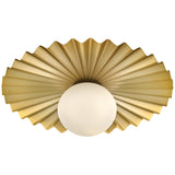 Stevie Wall/Ceiling Light Medium Lacquered Brass Lark Living