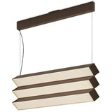 Stick Trio Linear Pendant Brushed Bronze Nickel By Contardi