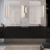 Stick Wall Light 60 Inch Satin Gold Nickel By Contardi - Lifestyle View1