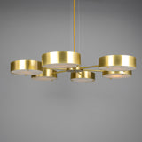 Stirling Alabaster Chandelier - Satin Brass
