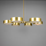 Stirling Alabaster Chandelier - Satin Brass