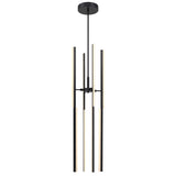 Stix LED Pendant Light Medium Black By Artcraft Vertical View