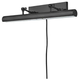 Stokes Adjustable Picture Light Black Large By Hinkley Side View 1