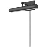 Stokes Adjustable Picture Light Black Medium By Hinkley Side View 1