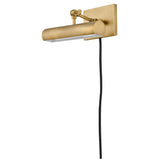 Stokes Adjustable Picture Light Heritage Brass Small By Hinkley Side View 2