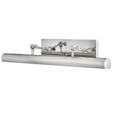 Stokes Adjustable Picture Light Polished Nickle Large By Hinkley Side View 2