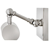 Stokes Adjustable Picture Light Polished Nickle Large By Hinkley Side View 3