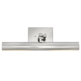 Stokes Adjustable Picture Light Polished Nickle Medium By Hinkley Front View 3