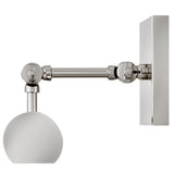 Stokes Adjustable Picture Light Polished Nickle Medium By Hinkley Side View 1