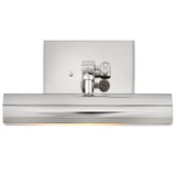 Stokes Adjustable Picture Light Polished Nickle Small By Hinkley Front View