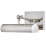 Stokes Adjustable Picture Light Polished Nickle Small By Hinkley Main View