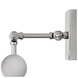 Stokes Adjustable Picture Light Polished Nickle Small By Hinkley Side View