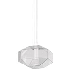 Stone SP Pendant by Vistosi, Finis: Black Nickel, Color: Crystal White, ,| Casa Di Luce Lighting