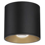 Stout Round Indoor Outdoor Flush Mount Black By Maxim Lighting